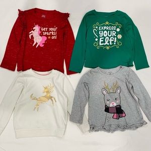 Girls winter / Christmas bundle size 3t long sleeve